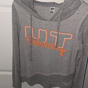 Ladies UT Volunteers gray hooded pullover size small